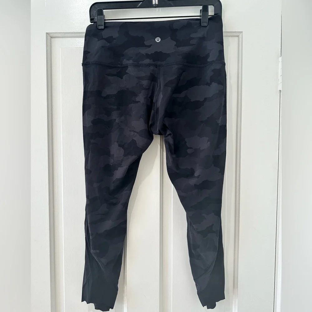 Lululemon Align invigorate high rise incognito camo cropped legging bottoms